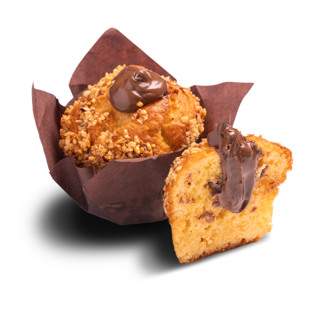 Muffin gianduja con Caravella Cream Gianduja