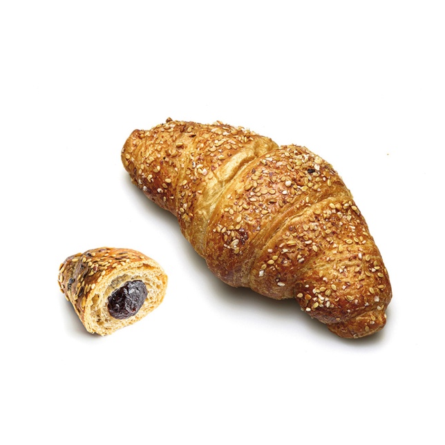 Croissant vegan cu secară și mure